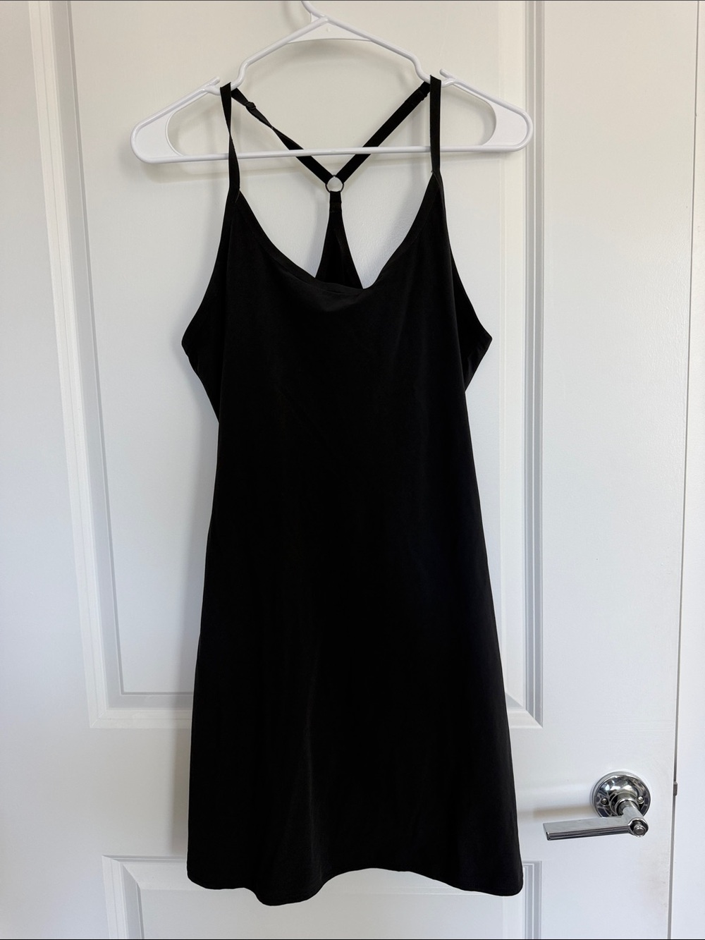 Outdoor Voices Black Mini Dress with Strappy Ring Back